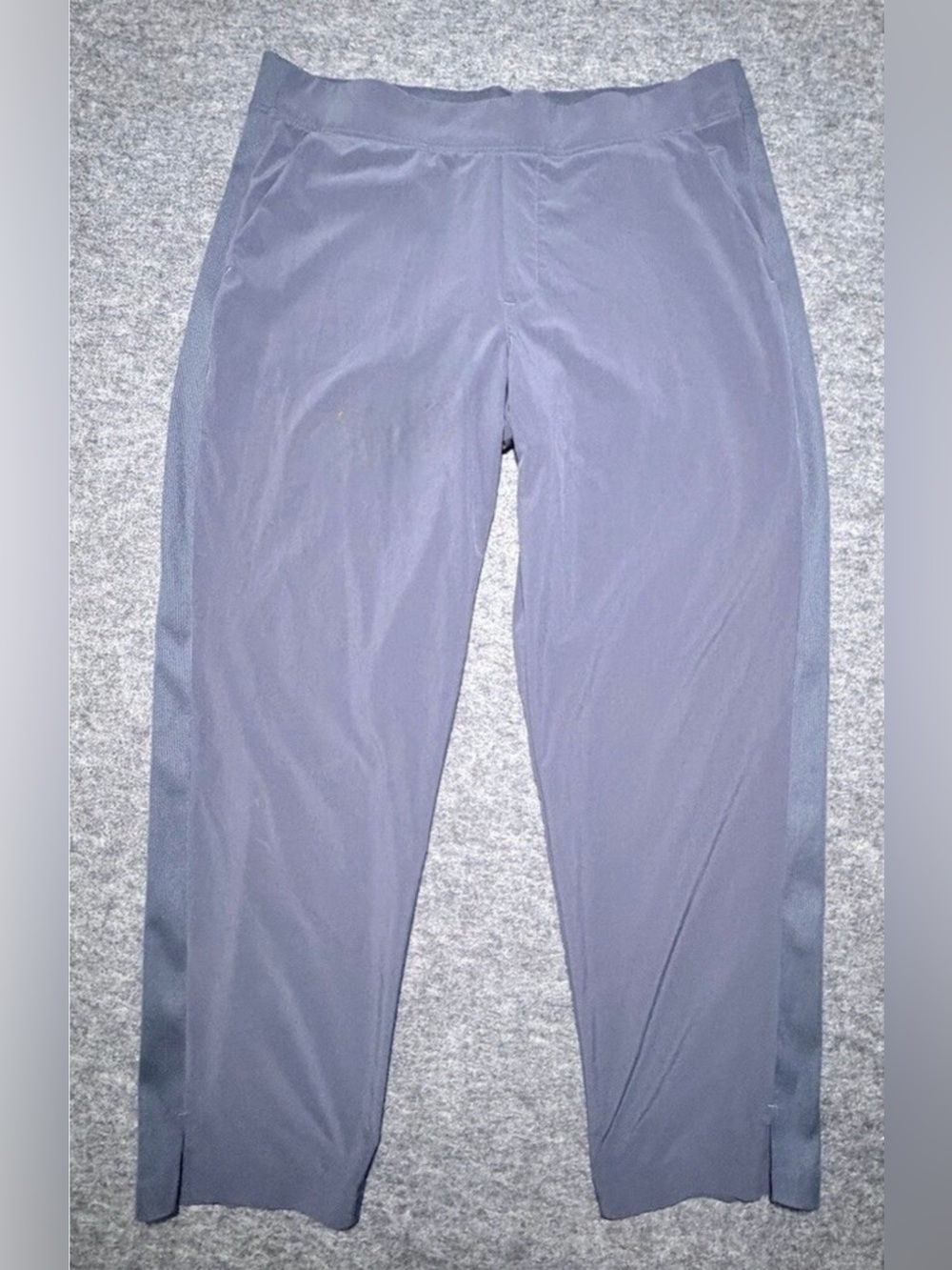 Athleta Track Pants Womens Size 16 Navy Blue Tapered Pull On Stretch